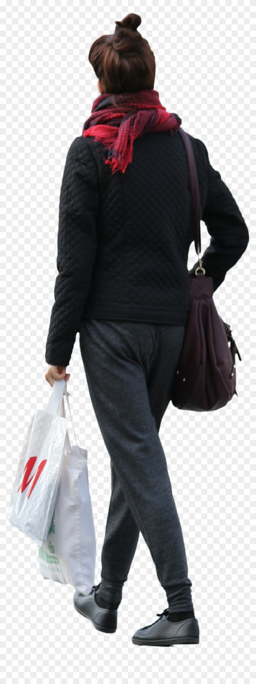 People Shopping Png - Person With Shopping Bag Png Clipart