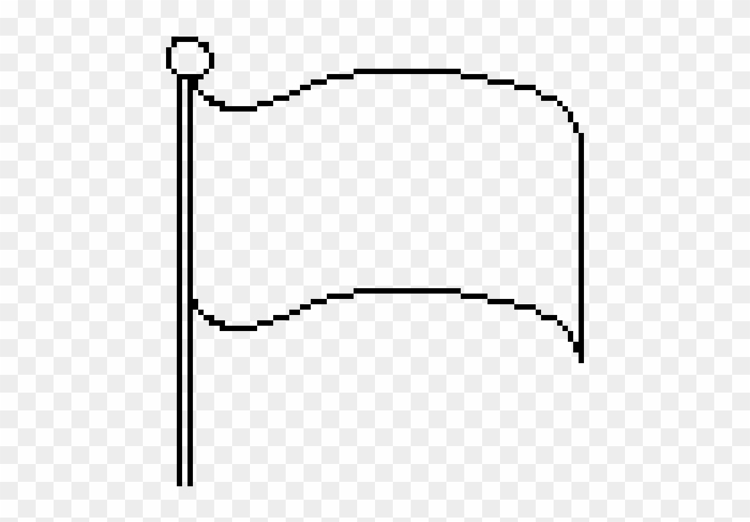 White Flag Pixel Clipart