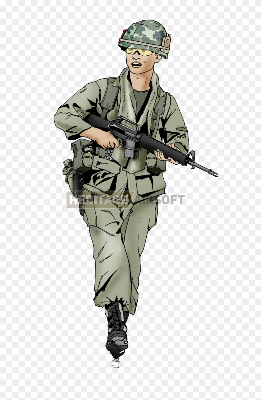 816 X 1210 14 - Vietnam War Us Army Loadout Clipart #1219720
