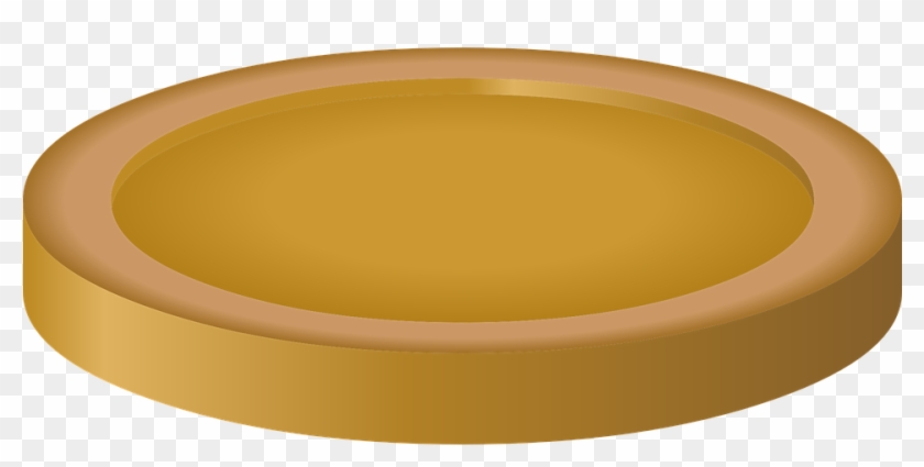 Gold Plate Png - Moneda 3d Png Clipart #1220146