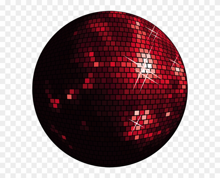 Disco Ball Png - Red Disco Ball Png Clipart #1220288