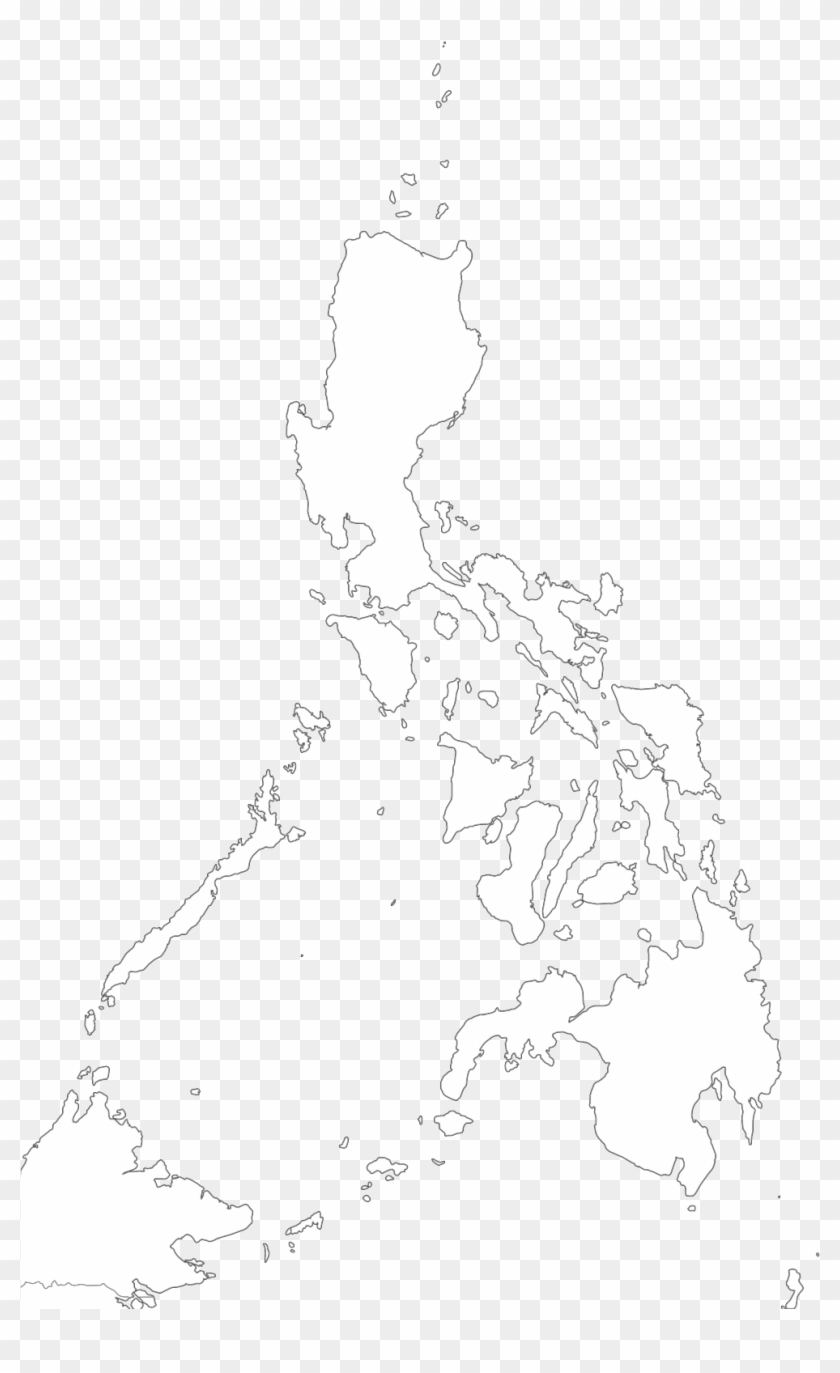 Click To View The Full-size Image - Black Philippine Map Png Clipart #1220373