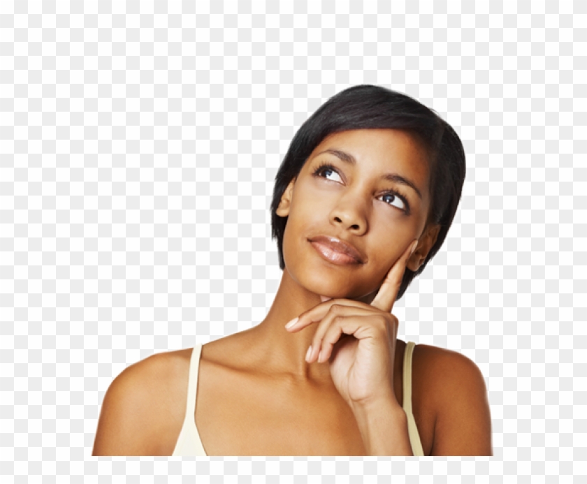 Thinking Woman Png Free Download - Thinking Face Person Transparent Clipart