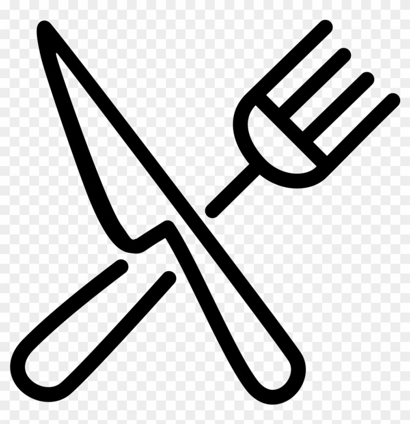 Png File Svg - Crossed Fork And Knife Icon Clipart #1220824