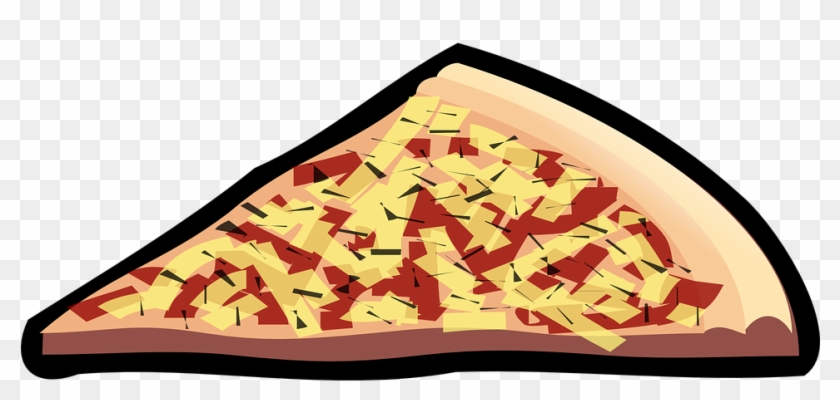 Pizza, Food, Slice, Cheese, Italian, Fast Food - Pizza Slice Clip Art - Png Download