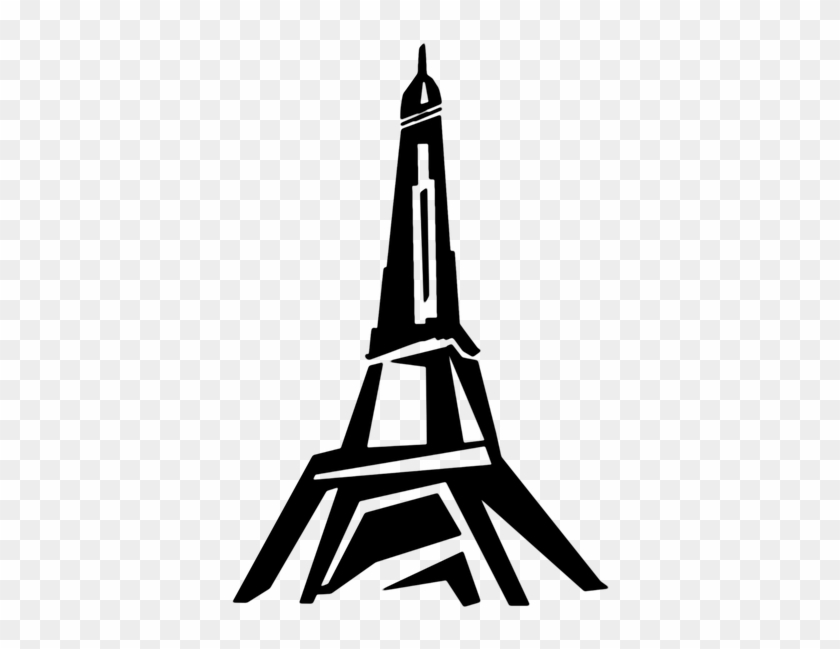 Tower, Eiffel Tower, Paris, France, Tourism, Building - Background Menara Eiffel Hitam Putih Clipart
