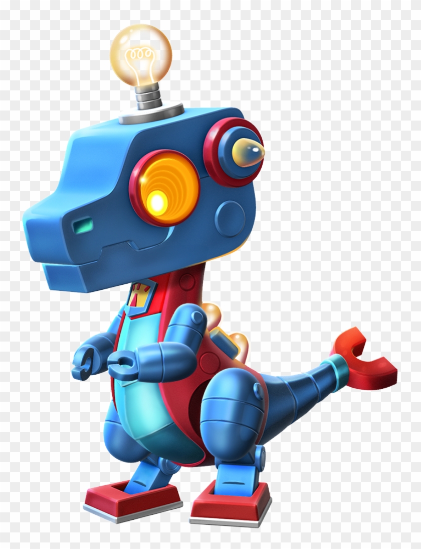 Robot Dragon Baby - Cartoon Clipart