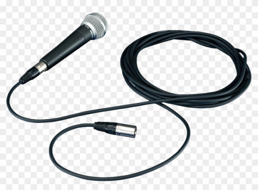 Cable Transparent Microphone - Mic With Cord Png Clipart #1222067