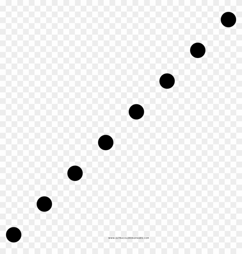 Dotted Line Coloring Page - Circle Clipart