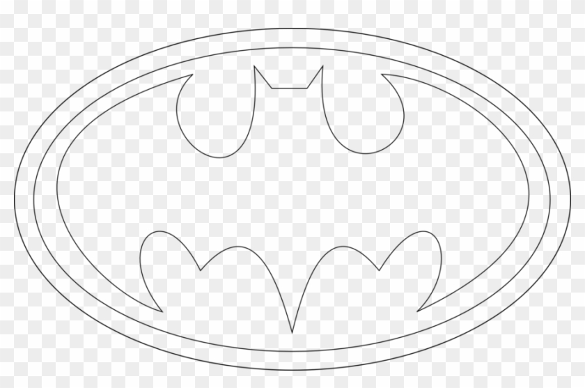 Batman Symbol Coloring Pages - Batman Logo Coloring Pages Clipart #1222981