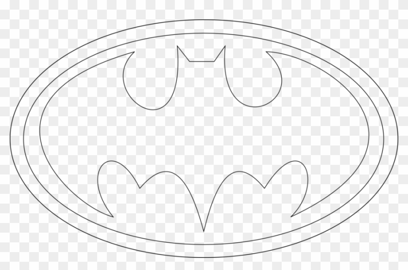 Batman Symbol Coloring Pages - Batman Logo Coloring Pages Clipart #1222981