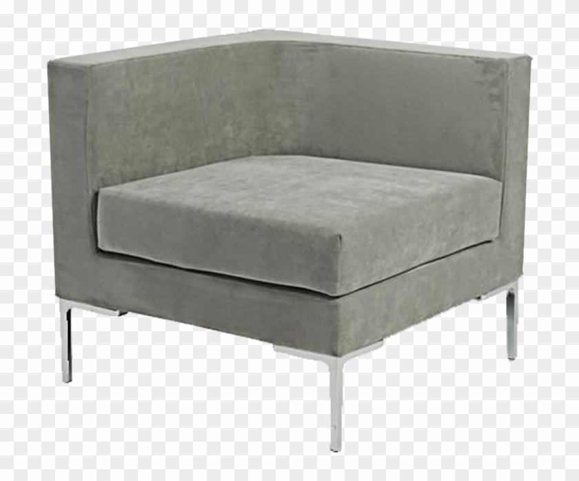 Monaco Grey Corner Chair Clipart #1223375
