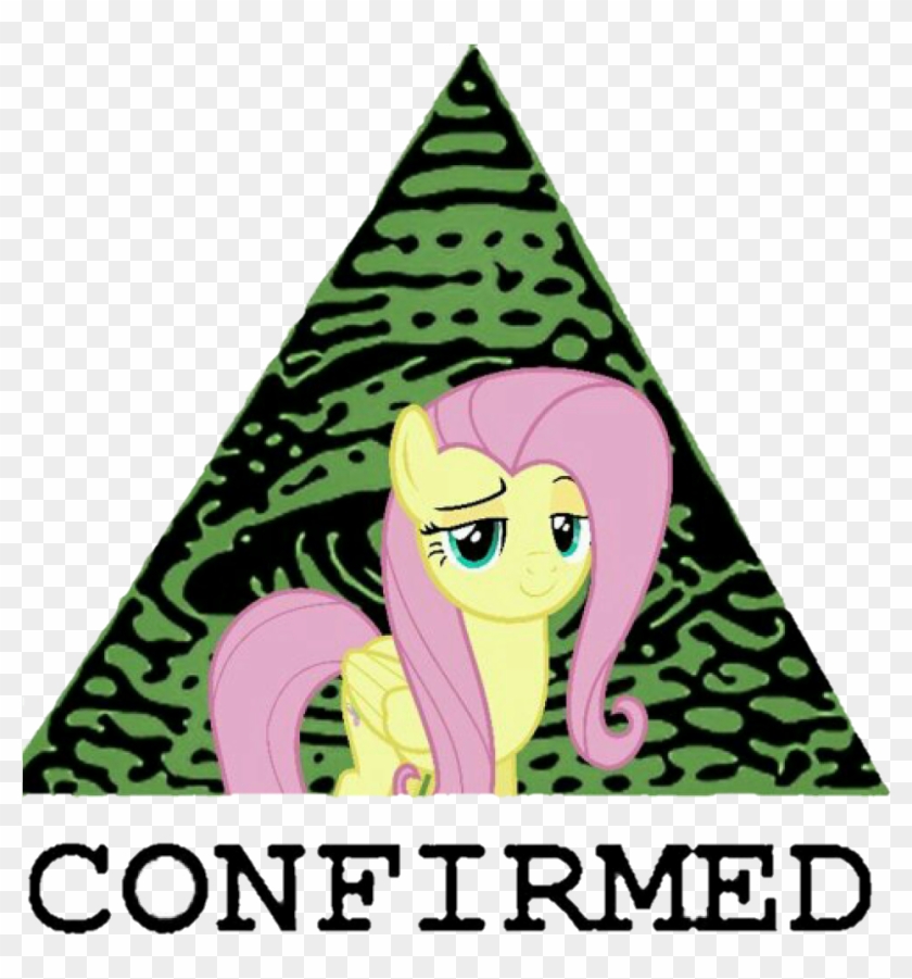Confirmed, Edit, Edited Screencap, Fluttershy, Illuminati, - Illuminati Confirmed Clipart #1223841