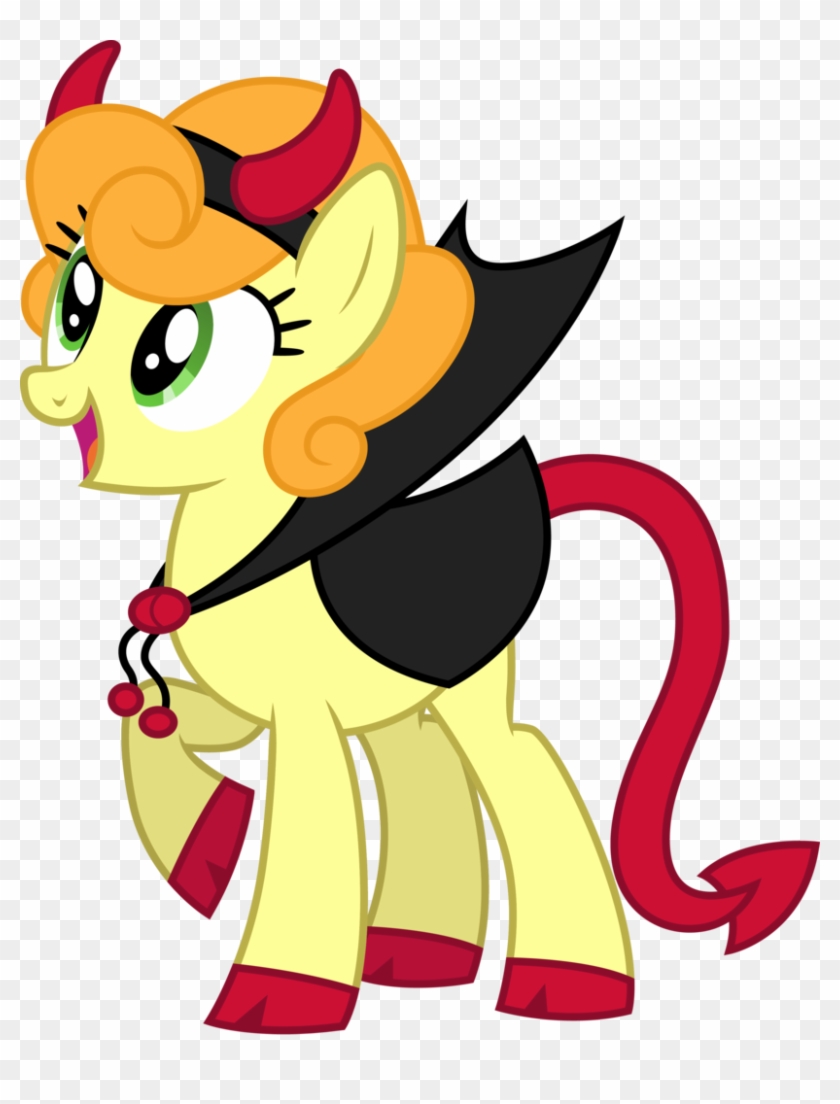 Cloudyglow, Carrot Top, Clothes, Costume, Devil Horns - Golden Harvest Pony Costume Clipart #1223843