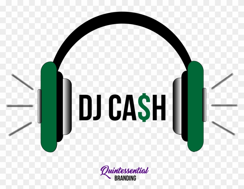 Dj Cash Logo - Graphic Design Clipart #1223845
