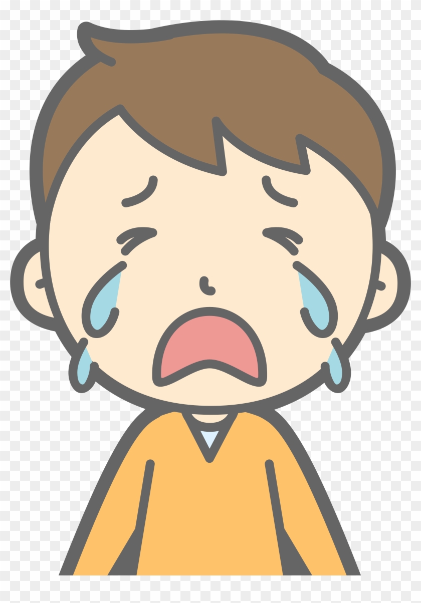 Clipart Free Download Male Big Image Png - Crying Boy Clipart Transparent Png #1223882