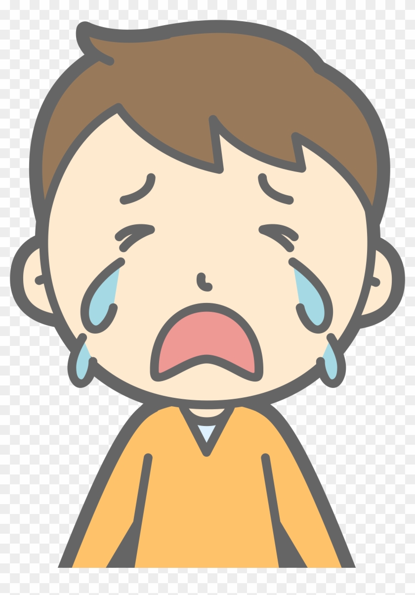 Clipart Free Download Male Big Image Png - Crying Boy Clipart Transparent Png