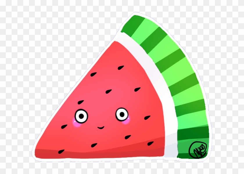 Picture Royalty Free Download Melon Drawing Kawaii - Kawaii Watermelon Png Clipart #1223886