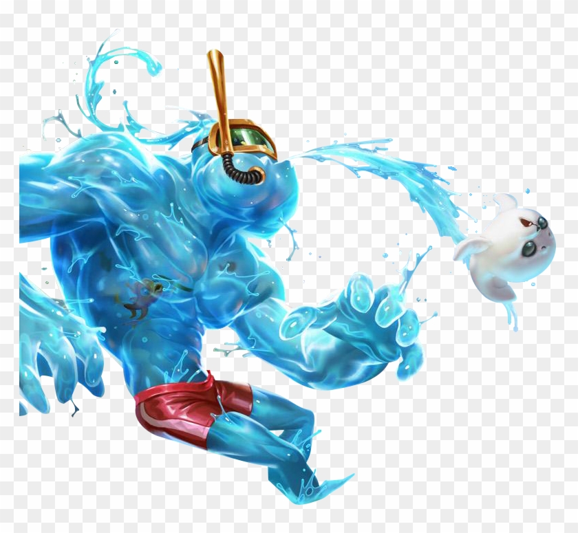 783 X 695 25 - League Of Legends Pool Party Zac Clipart #1224397