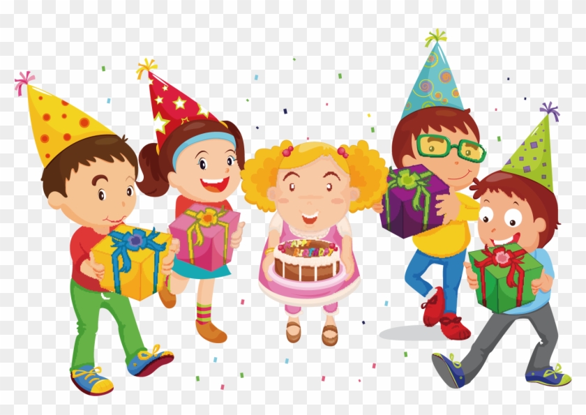 Birthday Hat Clipart Childrens Party - Children's Party Clipart - Png Download