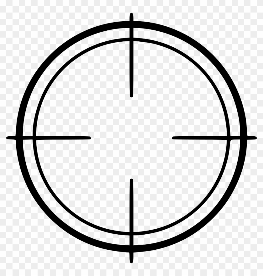Png File Svg - Thin Crosshair Png Clipart #1224518