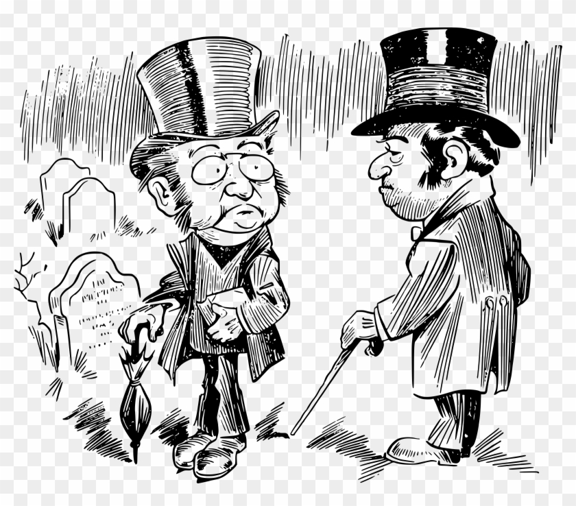 2400 X 1996 3 - Top Hat Man Caricature Clipart #1224568