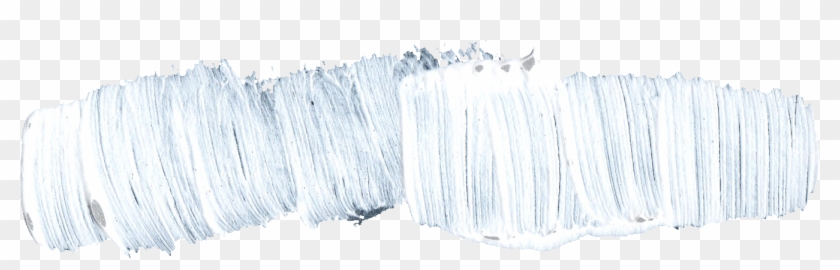 1334 X 366 4 - Transparent White Paint Brush Stroke Clipart