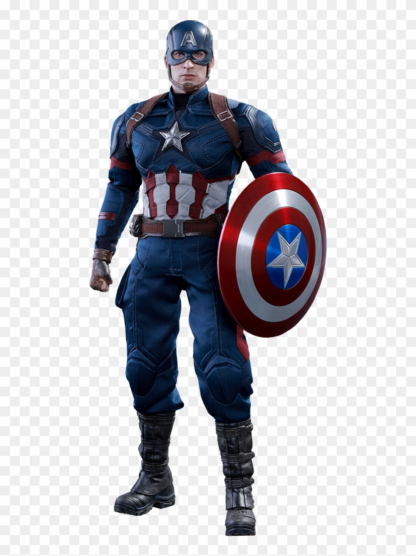 Captain America Civil War - Captain America Hot Toys Clipart #1224951