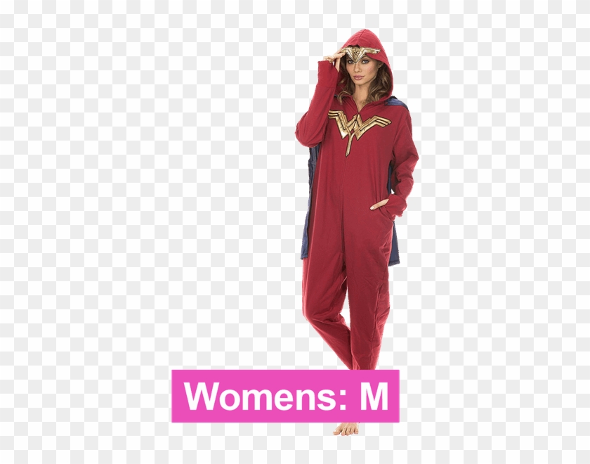 Wonder Woman One Piece Women's Pajamas - Pyjama Wonder Woman Onesie Clipart