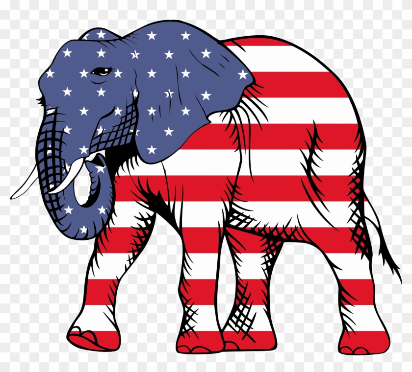 This Free Icons Png Design Of Patriotic Elephant Clipart #1225314