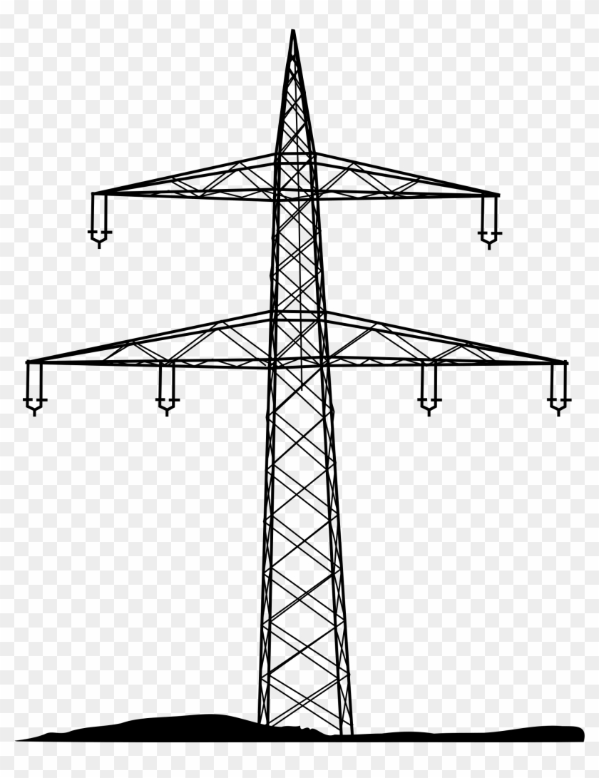 Graphic Royalty Free Download File Donaumast Schema - Electricity Pylon Png Clipart #1225452