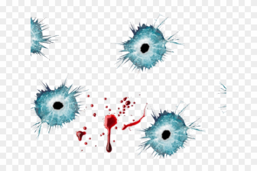 Bullet Hole Clipart Blood - Blood Splatter - Png Download