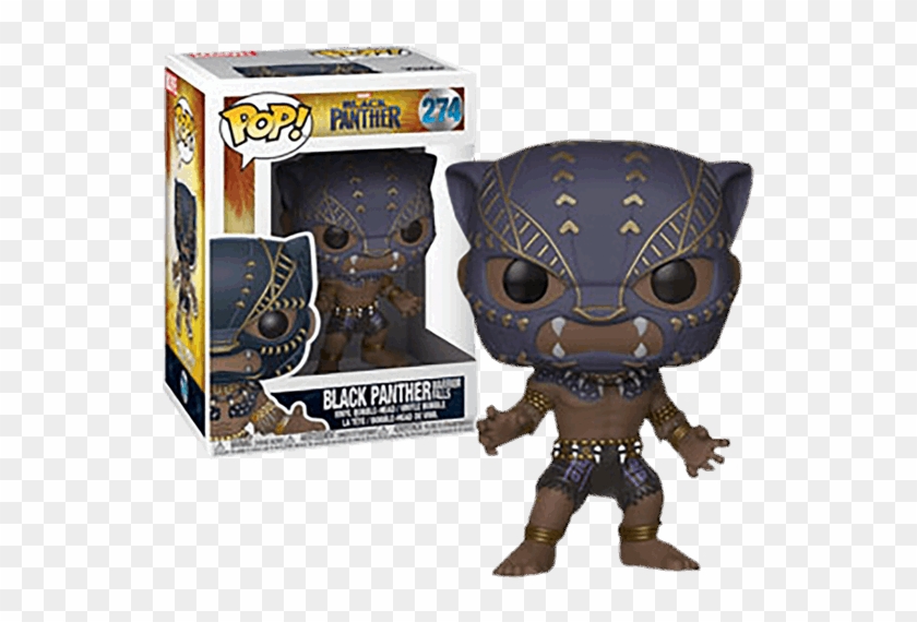 Black Panther In Warrior Falls Outfit Pop Vinyl Figure - Figurine Pop Black Panther Clipart #1225783