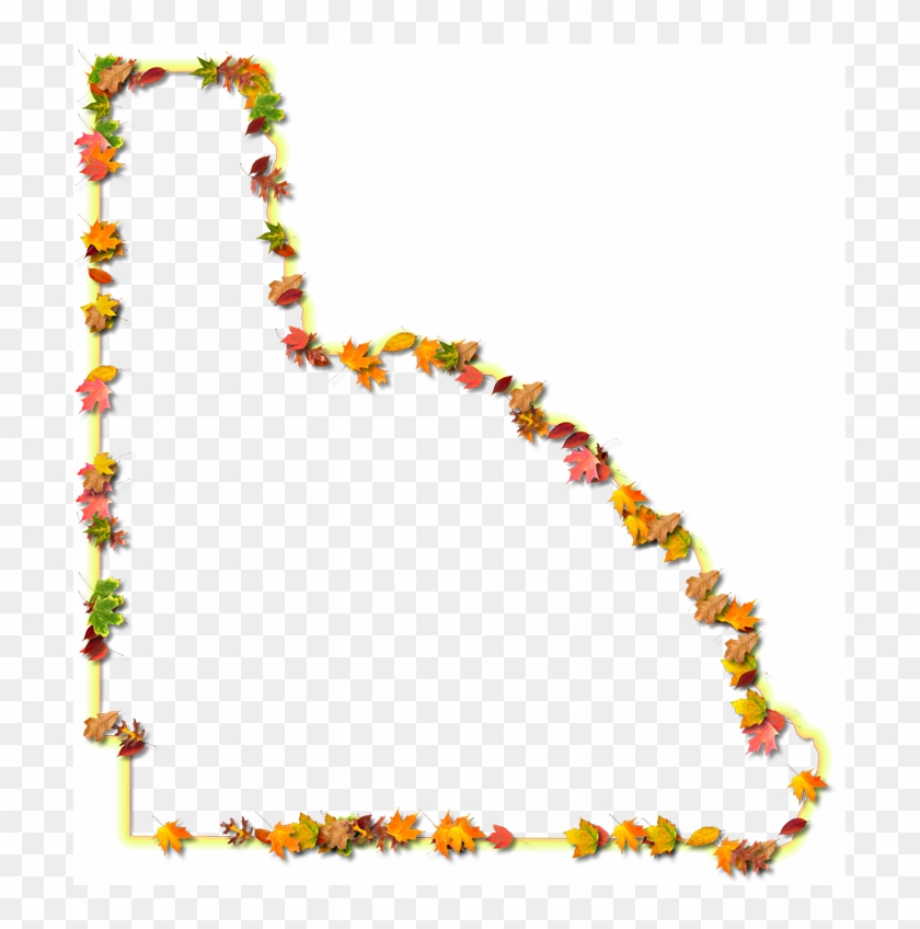 A Yellow And Orange Outline Map Of Lafayette With Fall - Illustration Clipart