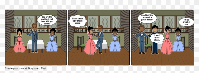 House On Mango Street- Chanclas Vignette - Cartoon Clipart