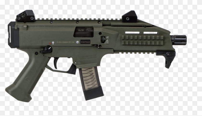 Cz Scorpion Evo 3 S1 Pistol Od Green Clipart #1226047