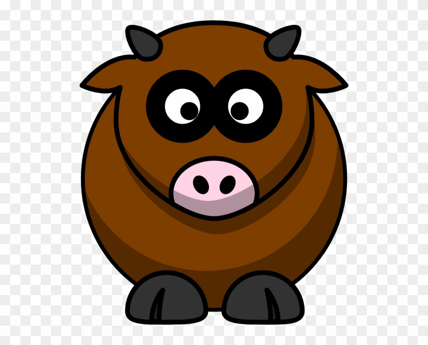 Brown Cow Svg Clip Arts 528 X 598 Px - Png Download #1226991