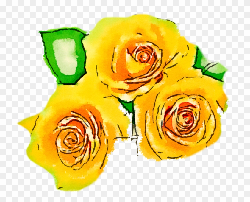 Free Downloadable Watercolor Flower Png Royalty Free - Watercolour Yellow Flowers Clipart