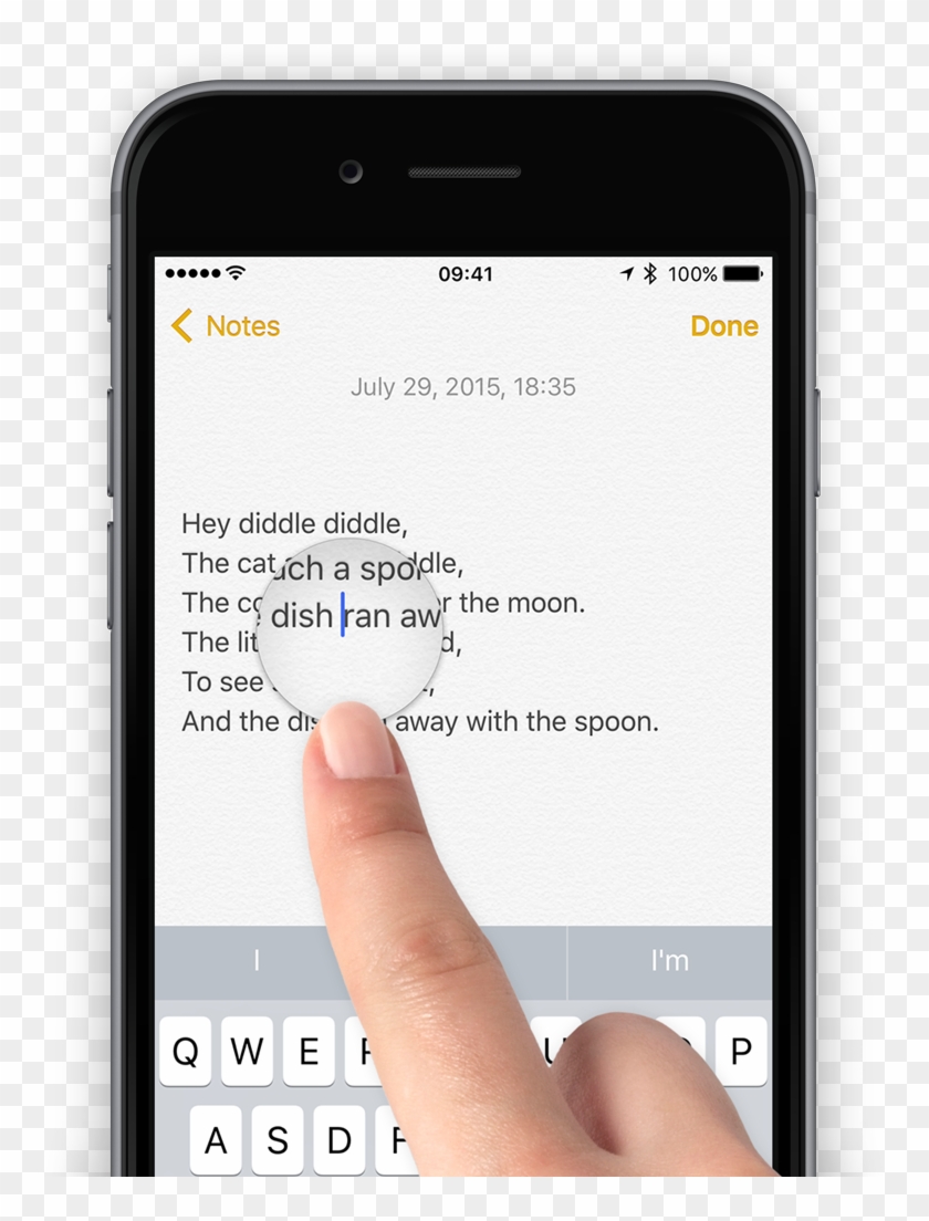 Place The Cursor - Mobile Device Clipart