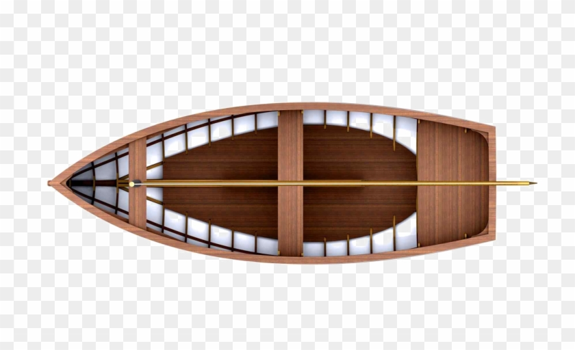 Wood Boat Free Png Image - Wooden Boat Top View Png Clipart
