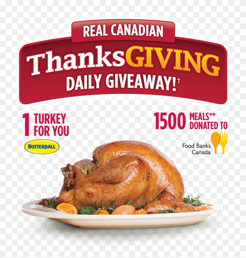 Real Canadian Thanksgiving Daily Giveaway † 1 Turkey - Food Banks Canada Clipart #1227834