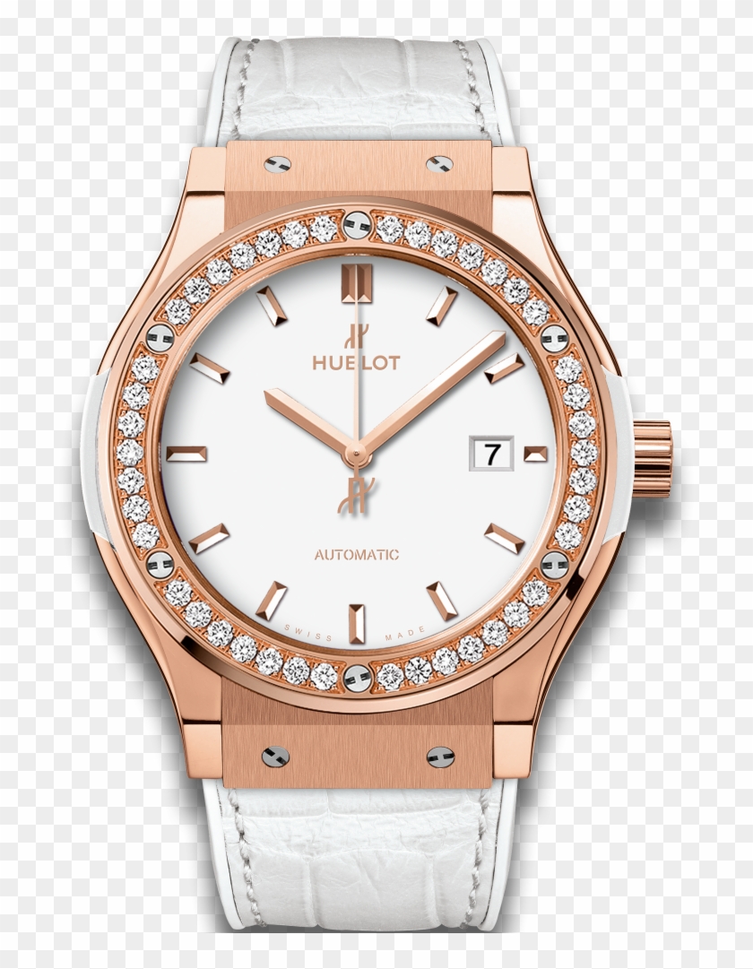 Classic Fusion King Gold White Diamonds - Hublot Classic Fusion King Gold Diamond Clipart #1228129