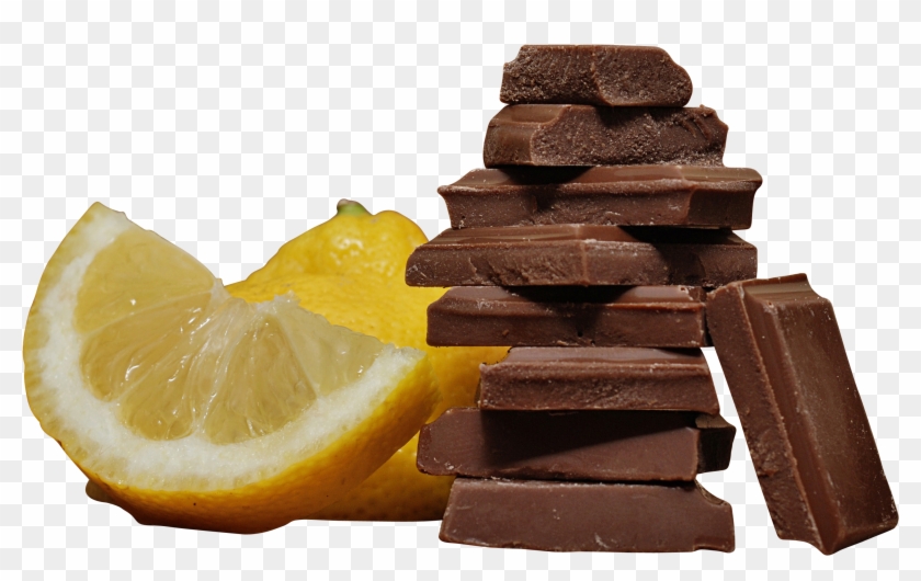 Choclate Stack With Lemon Png Image - Chocolate Clipart