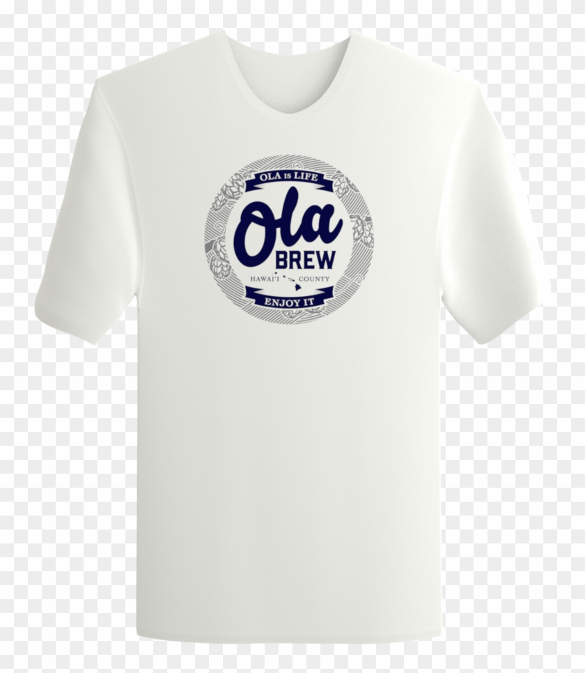 White Ola Brew Circle Shirt - Simpson Supreme T Shirt Clipart #1228865