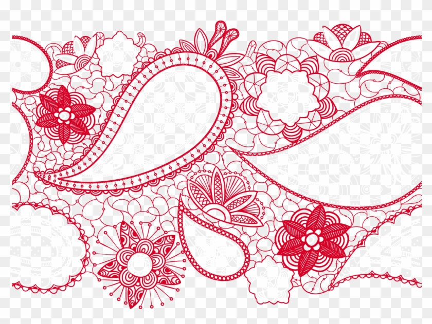 Vector Freeuse Library Pattern Transprent Png Free - Vector Lace Lace Pattern Clipart #1229358