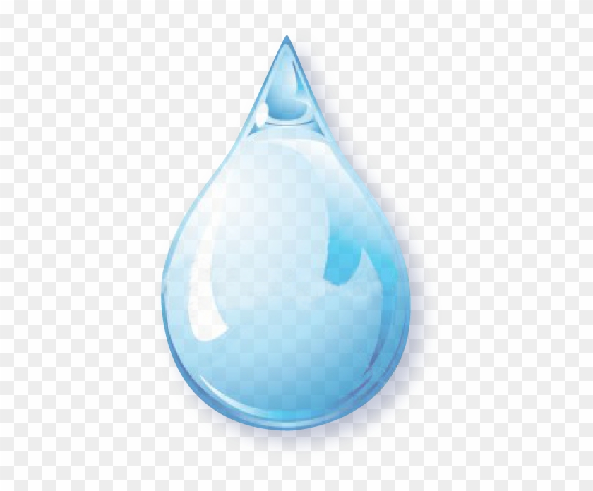 Water Is Considered To Be Polar Because Of Its Shape - Png Single Water Drops Clipart #1229709