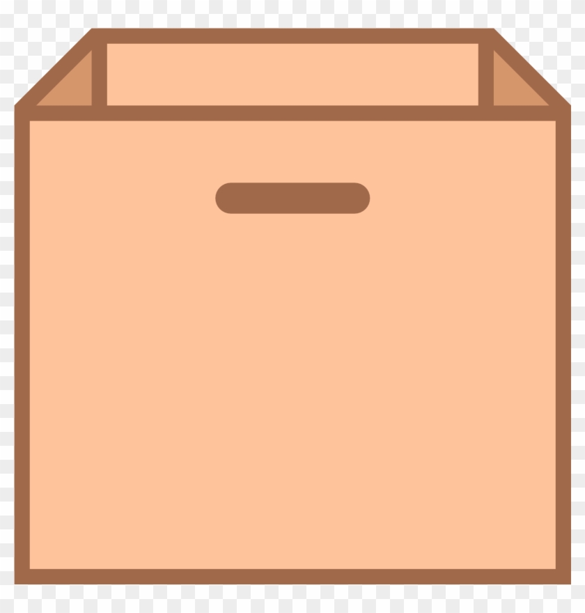 Empty Box Icon - Front Box Icon Clipart #1230010