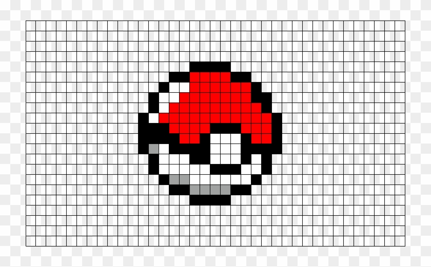 Brik - Pixel Art Pokemon Pokeball Clipart