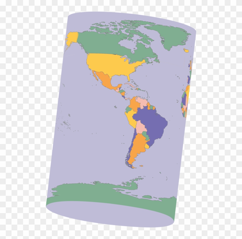 Earth Globe World Map Cylinder - Cylinder Earth Clipart
