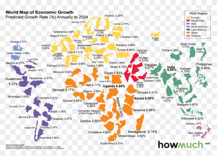 Mapa Economico Del Mundo Clipart